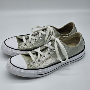 CONVERSE Silver/Glitter Size 8